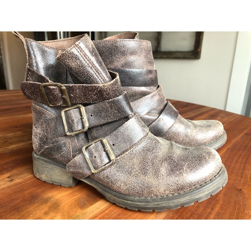 Steve Madden Leather Moto Boots